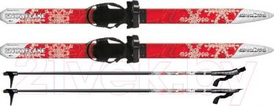 Комплект беговых лыж Arctix Snowflake 100 / 349-06100 (красный) - общий вид комплекта