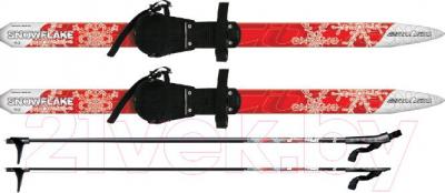 Комплект беговых лыж Arctix Snowflake 130 / 349-07130 (красный) - общий вид комплекта