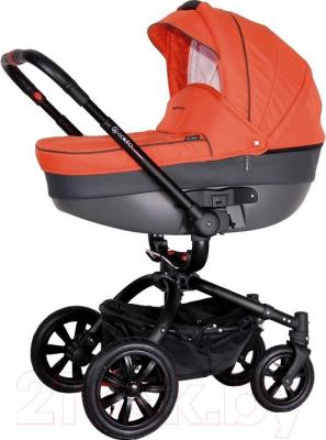 Детская универсальная коляска Coletto Messina 3 в 1 (оранжево-черный) - общий вид