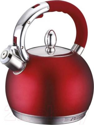 Чайник со свистком Peterhof PH-15615 (красный)