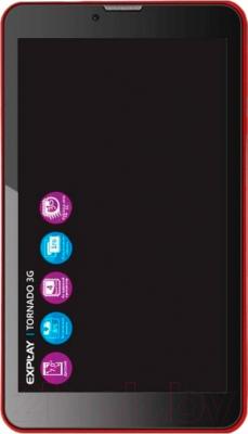Планшет Explay Tornado 3G (красный) - общий вид