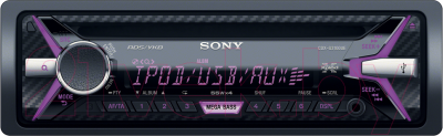 Автомагнитола Sony CDX-G3100UE - с фиолетовой подсветкой