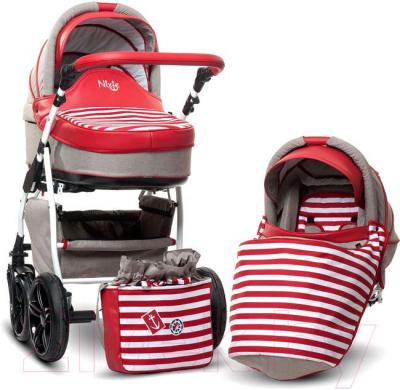 Детская универсальная коляска Anex Nixie (красный) - комплект