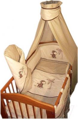 Комплект постельный для малышей Ankras Жирафик 3 (бежевый) - балдахин в комплект не входит