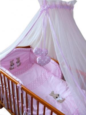 Комплект постельный для малышей Ankras Кролик 3 (розовый) - балдахин в комплект не входит