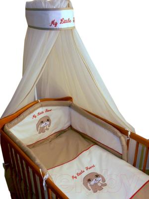 Комплект постельный для малышей Ankras Мой маленький друг 3 (бежевый) - балдахин в комплект не входит