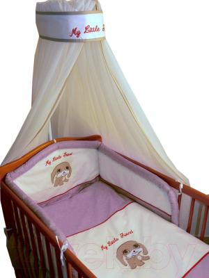 Комплект постельный для малышей Ankras Мой маленький друг 3 (красный) - балдахин в комплект не входит