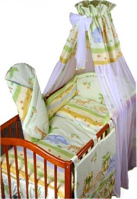 Комплект постельный для малышей Ankras Стандарт: Сафари 3 (зеленый) - балдахин в комплект не входит