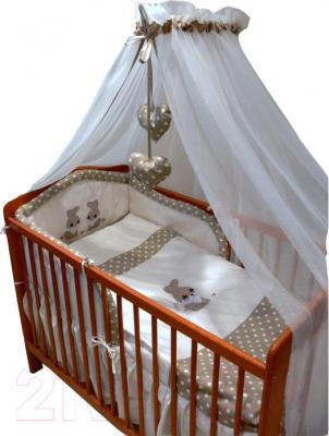 Комплект постельный для малышей Ankras Кролик 6 (бежевый) - балдахин в комплект не входит