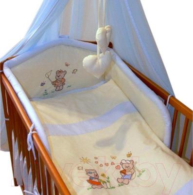 Комплект постельный для малышей Ankras Лето 6 (голубой) - балдахин в комплект не входит