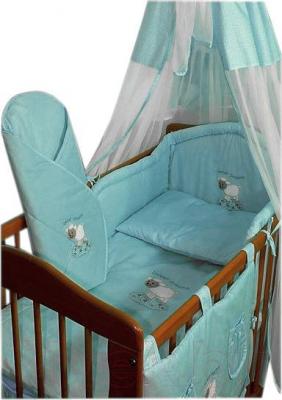 Комплект постельный для малышей Ankras Сладкий сон: Овечка 6 (голубой) - балдахин в комплект не входит