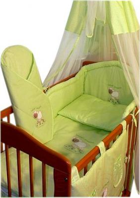 Комплект постельный для малышей Ankras Сладкий сон: Овечка 6 (зеленый) - балдахин в комплект не входит