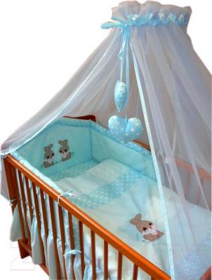 Комплект постельный для малышей Ankras Кролик 7 (бирюзовый) - общий вид