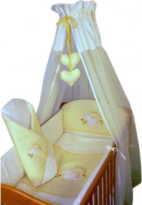 Комплект постельный для малышей Ankras Улитка 7 (желтый) - общий вид