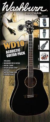 Акустическая гитара Washburn WD10BPACK - комплектация
