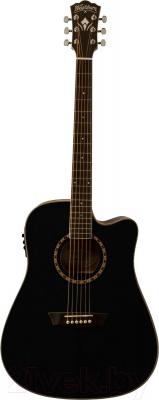 Электроакустическая гитара Washburn WD10CEB - общий вид