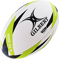 Мяч для регби Gilbert G-TR3000 / 42098204 (размер 4, белый/салатовый/черный) - 