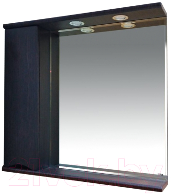 Шкаф с зеркалом для ванной Misty Элвис 85 / П-Элв-01085-052Л