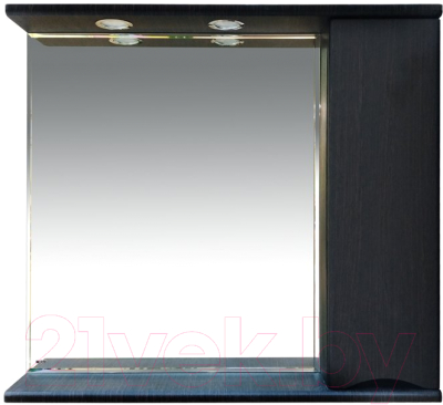 Шкаф с зеркалом для ванной Misty Элвис 85 / П-Элв-01085-052П