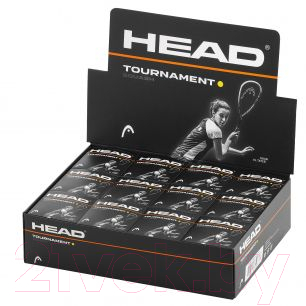 Набор мячей для сквоша Head Squash Ball Tournament (SYD) / 287326 (12шт)