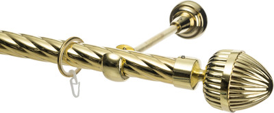 Карниз для штор Sundays Home Шайн Одеон 25мм однорядный (золото, 3м) -