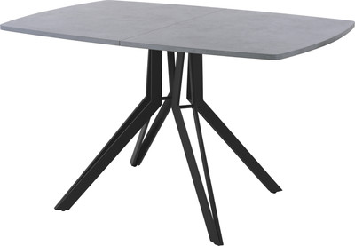 Обеденный стол AMC Elite / Е21(1100) D6 (черный/бетон чикаго светло-серый) - 