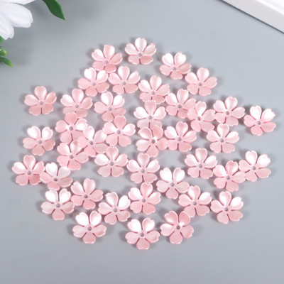 Набор бусин декоративных Арт Узор Цветочек жемчужный / 9104583 -