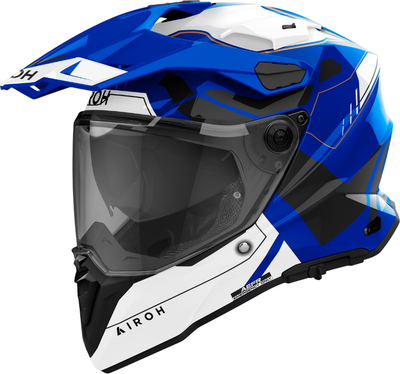 Мотошлем Airoh Commander 2 Reveal CM2R19-M (M, синий глянец) - 