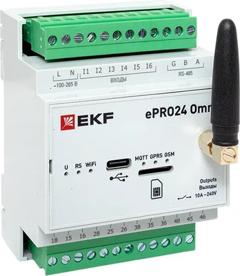 Контроллер удаленного управления EKF Wi-Fi GSM 230 В ePRO24 Omni / ePRO24-6-4-WG-OMNI -