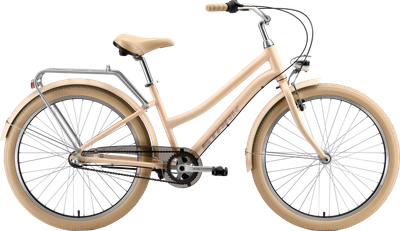Велосипед STARK Comfort Lady 26 2025 (16, персиковый матовый/светло-лиловый) -