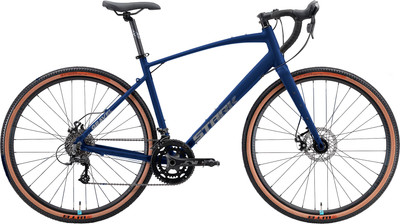 Велосипед STARK Gravel 700.3 D 2025 (M/L, грозовой матовый/сине-серый) - 