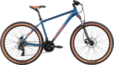 Велосипед STARK Indy 27.1 HD 2025 (18, грозовой матовый/оранжевый) - 