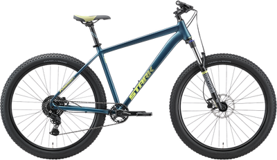 Велосипед STARK Funriser 29.4+ HD 2025 (18, темно-зеленый матовый/оливково-желтый, разобранный, в коробке) -