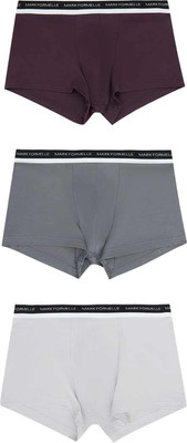 Комплект мужских трусов Mark Formelle 411124-3 (р.90-100, светло-серый/серый дым/сливовый) - 