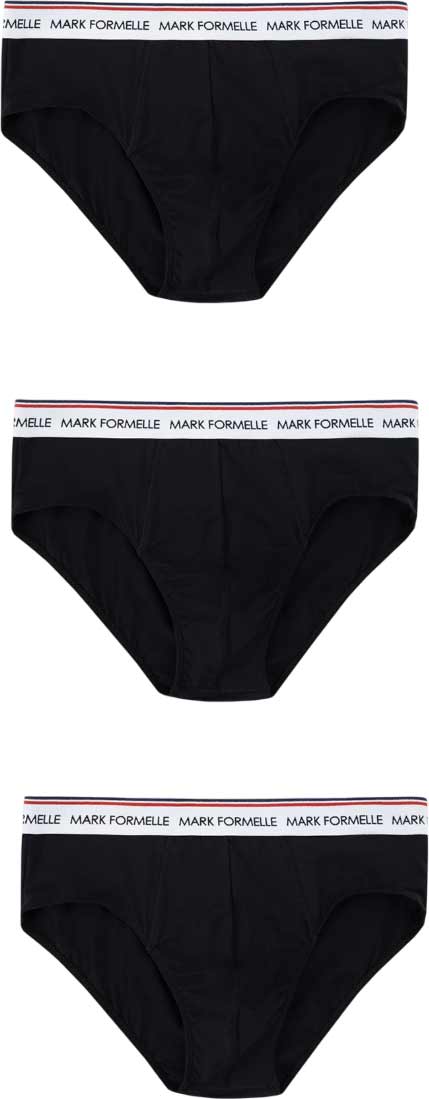 Комплект мужских трусов Mark Formelle 411170-3 (р.94-104, черный/черный/черный-1)