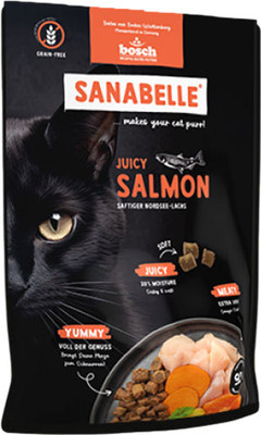 Полувлажный корм для кошек Bosch Petfood Sanabelle Juicy с лососем (40г) - 