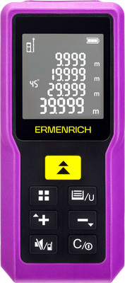 Лазерный дальномер Ermenrich Reel PRO GM100 / 85313 (фиолетовый) -