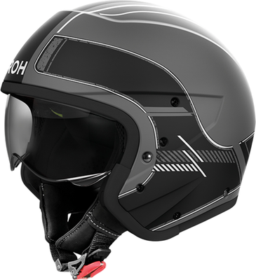 Мотошлем Airoh J110 Raster J1R35-L (L, черный матовый) - 
