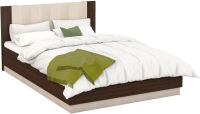Двуспальная кровать Империал Аврора 160 с подъемным механизмом (венге/дуб молочный) - 