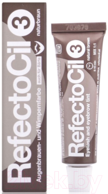 Краска для бровей RefectoCil Eyelash and Eyebrow Tint 3 натуральный коричневый (15мл)