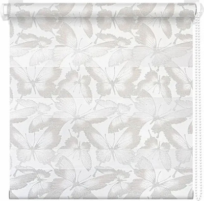 Рулонная штора АС МАРТ Бабочки 110x200 (белый) - 