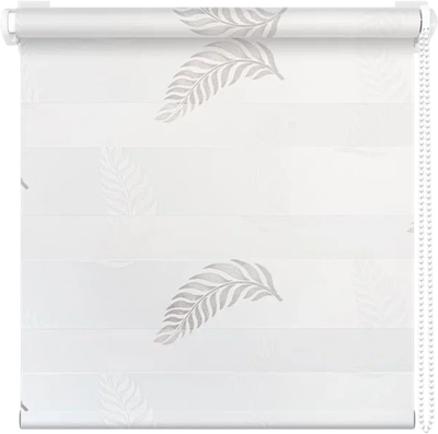 Рулонная штора АС МАРТ Перья 55x200 (белый) -