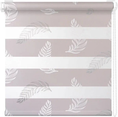 Рулонная штора АС МАРТ Перья 75x200 (серый) -