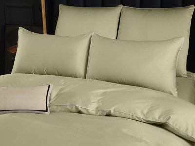 Пододеяльник Primavelle 145х210 тенсель на молнии / 136461402-сгT80 (светло-оливковый) -