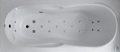 

Ванна акриловая, LB17075-HACM Hydro+Aero+Chromo