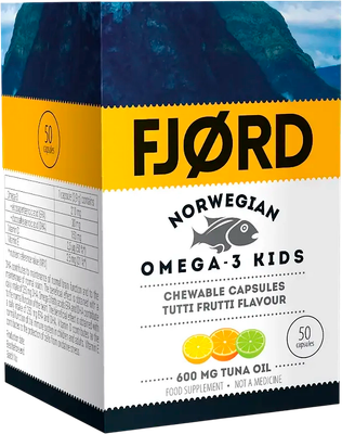 

Жирные кислоты, Норвежская Омега-3 Кидс