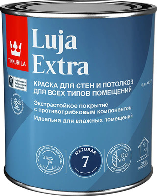 Краска Tikkurila Luja Extra С (900мл, матовый) - 