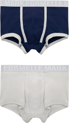 Комплект трусов детских Mark Formelle 413355-2 (р.116/122-60-54, мрамор/темно-синий) -