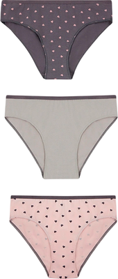 Комплект трусов детских Mark Formelle 417742-3 (р.128-64, сердечки на нежно-розовом) - 