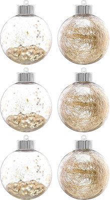 Набор шаров новогодних Elan Gallery Шампань / 970141 (6шт) - 